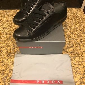Prada Nappa sport tennis shoes